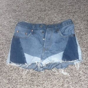 Levi’s patchwork shorts